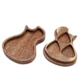 Miniatyrbilde 4 av 8: Gitar Pick Box Tre Oppbevaringsholder Massivt Tre Gitarristgaver Musikinstrumenttilbehør