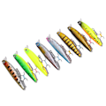 Miniatyrbillede 3 af 8: 8 stk. 8 cm/14 g Minnow Fiskeblinkende Sænkende Hårdlokke Sæt Super Langt Kast VIB Lokker til Bas, Ørred, Aborre