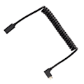 Miniatyrbillede 2 af 8: USB C-kabel USB C hun til USB C han 4K 60hz 3A Hurtig opladning 10Gbps 1,2m spiralfjedersdesign USB C strømledning hun hoved til han sidebøjning