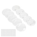Miniatyrbild 3 av 7: 100 set Blank Badge Making Kit 25 mm Transparent slitstark Utsökt utförande Knapp Badge Maker Set för gör-det-själv hantverk