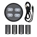 Miniatyrbilde 4 av 8: Batteripakke og lader for Xbox One-kontroller 4x800mAh Ladestasjon Oppladbart batteripakke for Xbox One S X
