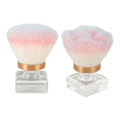 Miniatyrbillede 8 af 8: 2 stk Makeup Pudderbørste Multifunktionel Bærbar Blød Børste Krystal Base Ail Støv Børste til Makeup Nail Art