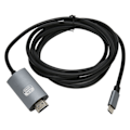 Pikkukuva 7 / 8: Type-C - HD-liitäntäkaapeli, tukee 4K 30Hz, Plug and Play, Type-C - HD-kaapeli televisiolle ja näytölle, musta ja harmaa
