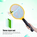 Miniatyrbild 3 av 8: Sladdlös batteriström Elektrisk flugmyggsmällare Bug Zapper Racket Insekter Killer Gul