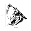 Miniatyrbilde 3 av 6: Grim Reaper Sigd Dekal Universal Lim Klebe Dekal Bil Dekorativ Dekal