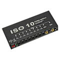 Miniatyrbilde 5 av 8: Gitarpedal strømforsyning 10 isolerte utganger multieffekt strøm med 2 justerbare spenninger EU-kontakt 100‑240V