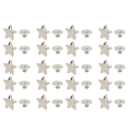 Miniatyrbild 1 av 8: 20 st Star Shape Nit Stud Button DIY Kläder Skor Dekoration Tillbehör med skruvar Silver