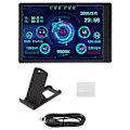 Miniatyrbilde 1 av 8: 3,5-tommers datatemperaturmonitor IPS Full View Display Liten skjerm for AIDA64 PC CPU RAM Harddisk Data Monitor Svart