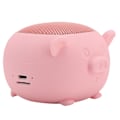 Miniatyrbillede 3 af 8: Sød Gris Mini Trådløs Bluetooth 5.0-højttaler Indbygget mikrofon til hjemmet/udgående (rosa)
