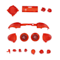 Miniatyrbilde 6 av 8: Full Buttons Mod Kit Trigger Full Trigger Modulsett for XBOX Series X for XBOX Series S Kontroller Transparent Rød