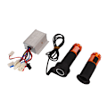 Miniatyrbillede 8 af 8: 12V 250W Børstet Controller Citrin Throttle Twist Grip Sæt til Elcykler Trehjulede Cykler Motorcykler