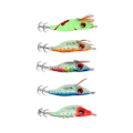 Miniatyrbillede 4 af 8: 5 stk. Kunstige Træreje Agnsfisk Wobblers Blæksprutte Jig Kunstige Lokker med Lysende Krog
