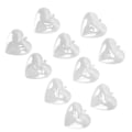 Miniatyrbilde 6 av 8: 5 stk gjennomsiktige fyllbare kuler gjennomsiktig hjerteform plastpynt for DIY-håndverk juletre bursdager