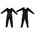 Miniatyrbillede 8 af 8: Åndbar One Piece Shapewear Polyuretan Magløftende Underundertøj Mavekontrol Body Shaper Sort L