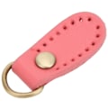 Miniatyrbillede 8 af 8: 4 stk Taske Spænde Ko Split Læder DIY Håndlavet Syning Taske med Bronze Beslag (Rosa)