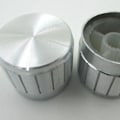 Miniatyrbillede 4 af 5: Switch Knap Potentiometer Lås Aluminiumlegering Lyd Roterende Volumenkontrol Gulvlampe Knap Hvid