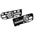 Pikkukuva 5 / 8: 2kpl H3 sumuvalosäleikkö LED DRL-lampulla 1997-2006 TDI MK4:lle
