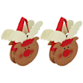 Miniatyrbillede 6 af 8: 2 stk. Julegodtepose Letvægts Holdbar Gavepose til Julefrokostdekoration Julehjort