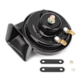 Miniatyrbillede 1 af 8: Universal bilhorn 12V 105dB Truck Dynamic Speaker Monofonisk snegl Sort Vandtæt