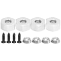 Pikkukuva 1 / 8: 4 kpl 5 mm - 12 mm yhdistysnavan kuusiokoloadapteri WPL D12 1/10 RC-kuorma-autoille Hopea