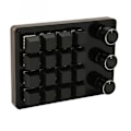 Miniatyrbild 2 av 8: Programmerbar knappsats 16 tangenter 3 knoppar Blå switch Mekanisk Hot Swappable Mini knappsats för Gaming Office Media