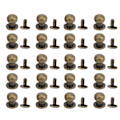 Miniatyrbillede 1 af 8: 20ST 9 x 8 mm gør-det-selv kobbernitter med rundt hoved Nippel Nagelpose Sko Tilbehør til læder Bronze 9 x 8 mm