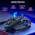 Miniatyrbillede 6 af 8: Gaming Mus 6D 3200DPI Justerbar Kablet LED Computermus Støjsvag Mus til Laptop PC