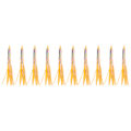 Miniatyrbillede 1 af 8: 10 stk. Fiske Agnsmad Kunstig Fiske Lokkejig Tilbehør til Flod Bnak Sø 8cm Længde Orange Laser