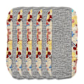 Miniatyrbilde 4 av 8: 5 stk Vaskbare feminine puter Vanntett Absorberende Gjenbrukbar ren bomull Pustende menstruasjonsbind S MSH0024
