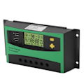 Pikkukuva 3 / 8: Aurinkoenergian latausohjain PWM-paneeli säädin 12V 24V 30A 2 USB 5V ulostulolla RV-veneiden tarvikkeille