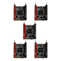 Miniatyrbilde 3 av 8: 5 sett Steppermotor Driver UART Mode Ultra Stille modul med kjølefinne TMC2209 tilbehør