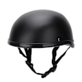 Miniatyrbillede 3 af 8: Motorcykel Lav Profil Halvmaske Hjelm Skull Cap Mat Sort (XL)