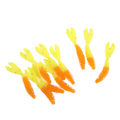Miniatyrbilde 6 av 8: 10 stk Fiske Soft Lures Dobbel Haler Design Myk Levende Utseende Spiral Stripe Fiske Lures for FiskeA