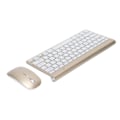 Miniatyrbild 8 av 8: Tangentbord Mus Combo Trådlös 2.4G USB Ultraslim Bärbar Ergonomisk, slitstark tangentbord och mus för Notebook ComputerGold