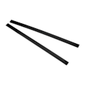 Miniatyrbillede 7 af 8: Rib Bones Rails Slidstærkt Holdbart Stabilt Fleksibelt Glansfuldt Udseende Longboard Rails Ribs Bones Sort