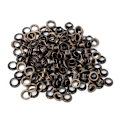 Miniatyrbillede 1 af 8: 100 STK 6 mm messing dobbeltsidet øje hul nitte til tøjtaske / bælte / sko (bronze)