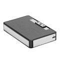 Pikkukuva 1 / 7: Sähkötupakka Kotelo Keskikokoinen USB Lataus Piirustusprosessi Metallimateriaali Kiillotettu Muotoilu Elektroninen Sähkötupakka Kotelo Sytkärillä Musta