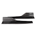 Pikkukuva 6 / 8: Par Universal sivuspoileri Rocker Splitter Side Winglet Wing Diffuser Auton korisarja Kiiltävä musta 17,7x3,3 tuumaa