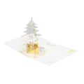 Pikkukuva 5 / 8: 3D Joulukortti Läpinäkyvä PET Uudelleenkäytettävä Foliointi Oikea Koko 3D Kristallikortti Kirjekuorella Joululahjaksi