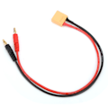 Miniatyrbillede 4 af 8: 30 cm XT90 hanstik til 4 mm bananstik 14AWG adapterkabel til B6 LiPo batterioplader