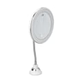 Miniatyrbillede 4 af 8: LED-sminke spejl 10x forstørrelse Justerbar lysstyrke Tre lysfarver Sugkopdesign sminke spejl