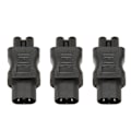 Miniatyrbilde 3 av 8: 3 stk IEC320 C8 til IEC320 C5 strømtilkobling IEC320 hann C8 til hunn C5 strømuttak Adapter for PDU-chassis UPS-uttak