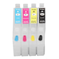 Miniatyrbillede 7 af 8: Blækpatroner kompatible refill udskiftning 4 farver med permanent chip til blækstråleprintere ICBK69 ICC69 ICM69 ICY69