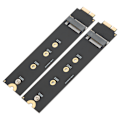 Miniatyrbillede 4 af 8: 2 stk. For SATA M.2 NGFF SSD til 2010 2011 for OS X Air A1370 A1369 Konverter Adapterkort (12+6 Kontakter)