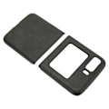 Miniatyrbild 4 av 8: Fällbart telefonfodral i läder Reptåligt flip-telefonskyddsfodral för Moto Razr 2022 Svart