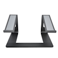 Miniatyrbillede 1 af 8: Bærbar computerstand i aluminiumslegering Bærbar computerstand Riser Desktop Metalbase Køleholder Space Grey