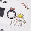 Miniatyrbild 7 av 8: Inspelande Grattiskort Utsökt Unikt Återanvändbart Inspelningsbart DIY Grattiskort för Födelsedagar Jubileum Typ 4