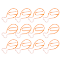 Miniatyrbilde 4 av 8: 100 stk. metall binders Cute Chicken Leg Shape Elektroplettering Rustsikker Bærbar Små binders for hjem daglig kontor