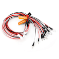 Miniatyrbilde 4 av 8: 12 LED Blinkende Sterkt Lys Strobelys Kit System for 1/10 RC Crawler Dift Bil