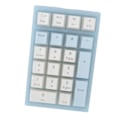 Miniatyrbild 3 av 8: 21 Tangenters Numerisk Knappsats RGB Bakgrundsbelyst Ergonomisk Liten Mekanisk Numpad Numeriskt Tangentbord för Laptop Dator Blå och Vit